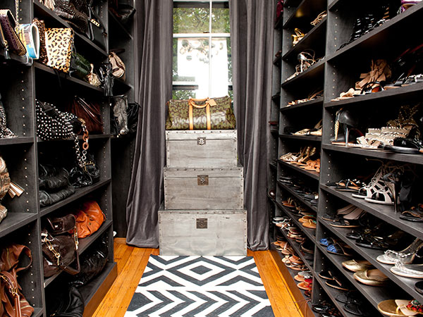 Floor To Ceiling Shoe Shelves Design Ideas